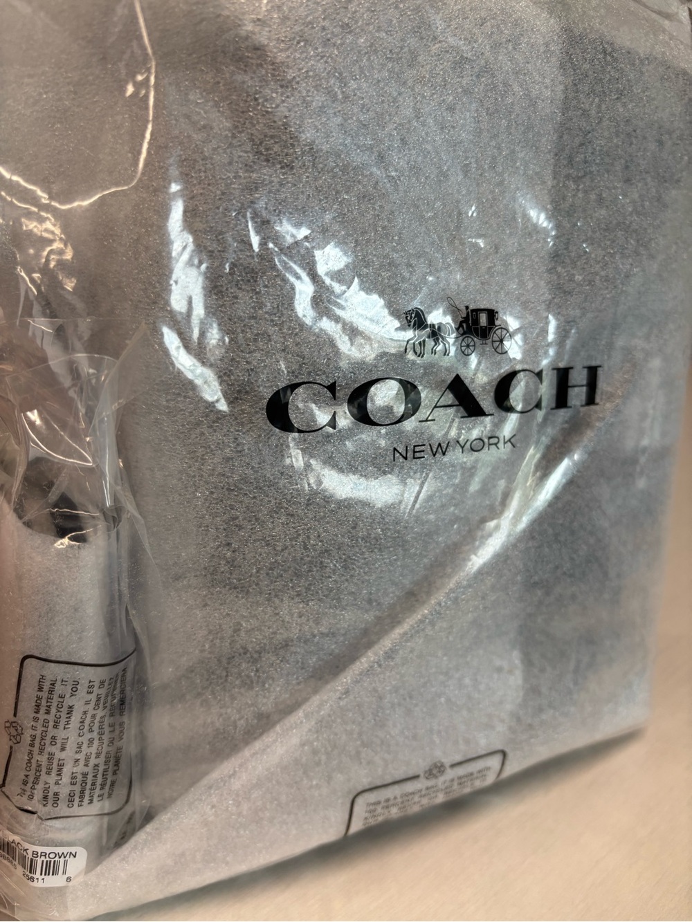 COACH SET Loved Leather Carey Crossbody Bag & Matching Card Case w/Charms Wallet - Picture 16 of 16